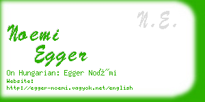 noemi egger business card